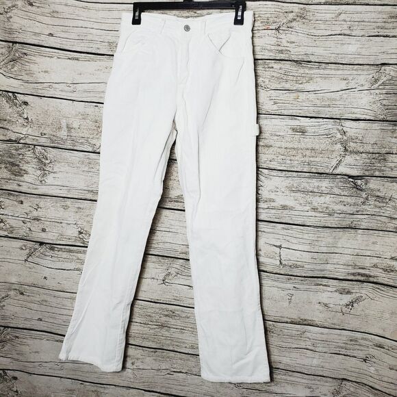 J. Galt Shanghai White Corduroy Bootcut Pants Size Medium - Picture 1 of 9